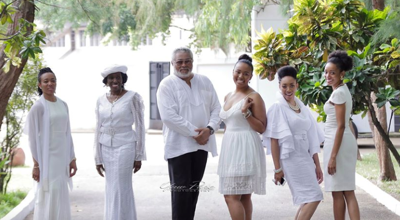 J.J Rawlings and his family