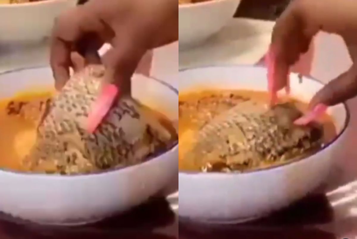 VIDEO: Ghanaian Slay Queen Struggles To Eat With Her Long Artificial Nails