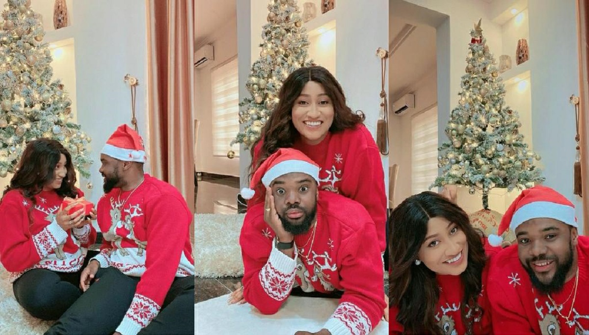 William Uchemba And Wife, Brunella Oscar, Shares Lovely Photos To Celebrate Christmas