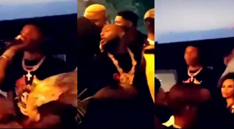 Watch Funny Moment Wizkid Ignored Davido As He Enters The Twist Night Club