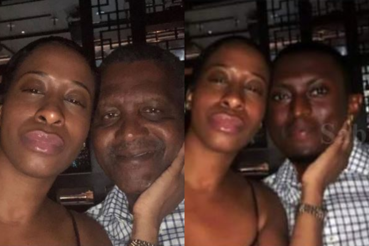 Billionaire Aliko Dangote’s Picture With Bae Lewis Is Photoshopped - Man Asserts (Photo)