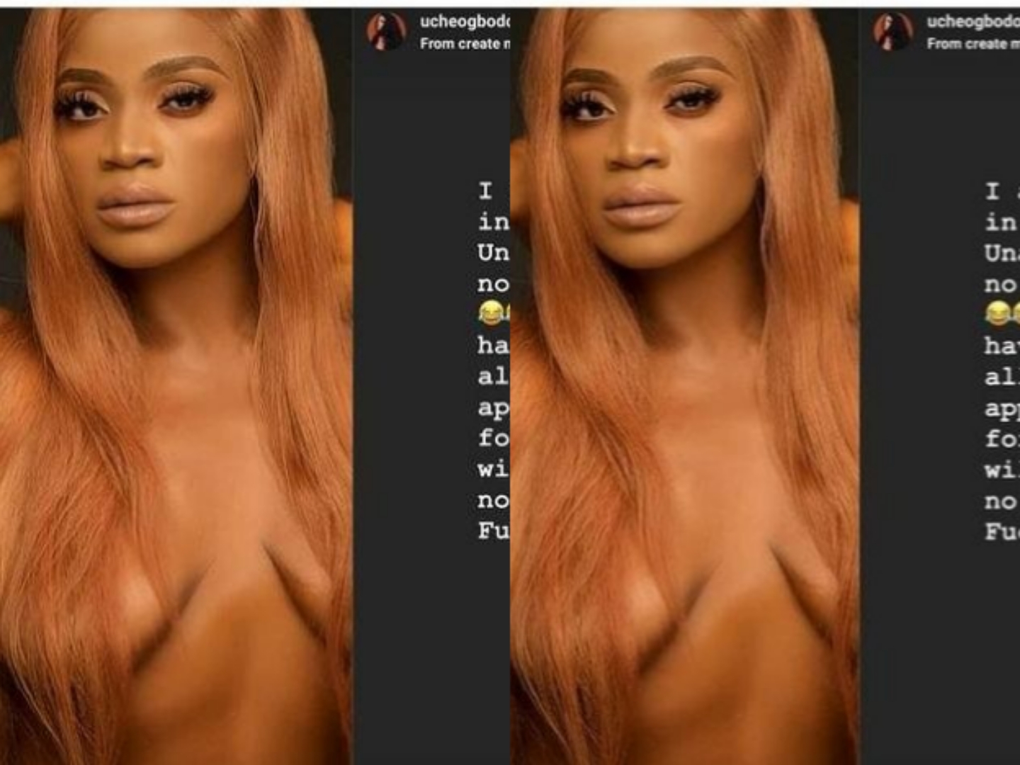 Uche Ogbodo Reveals Why She Shared N@ked Photos To Mark New Year