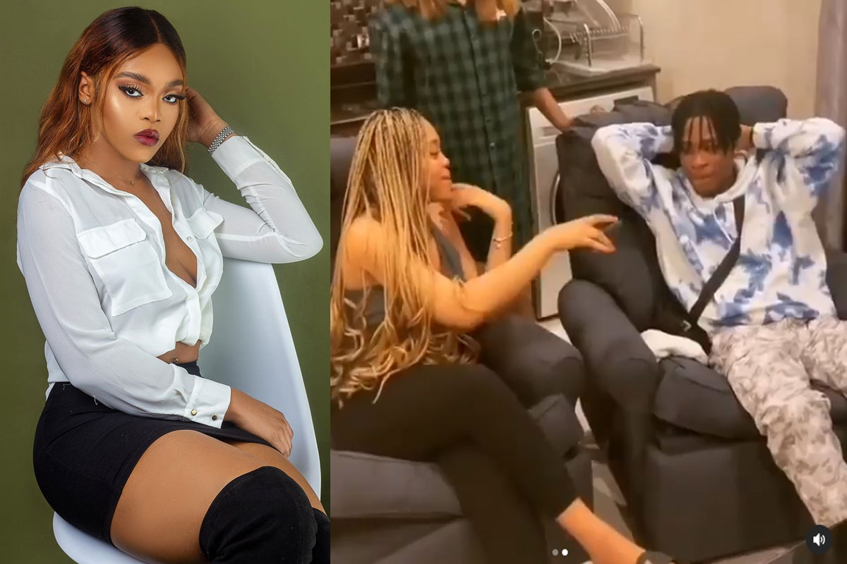 Watch Moment Joeboy Hugged Lilo Passionately At His Album Listening Party