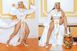 Toyin Lawani Clashes With Followers Over Her Nun Outfit