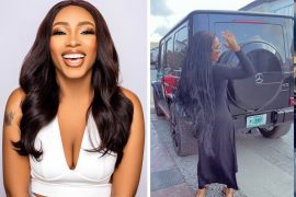 “Where She Dey See This Money” – Reactions As Mercy Eke Flaunts Her New G-Wagon