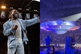Watch Burna Boy’s Grand Entrance At His Sold-Out O2 Arena Concert (VIDEO)