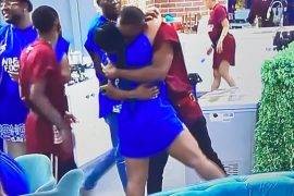BBNaija 2021: Liquorose And Emmanuel Can’t Let Go Of Each Other After Winning A Task (VIDEO)