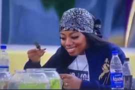 BBNaija 2021: Funny Moment As Angel Warns Her Pet Fish Not To Die (VIDEO)