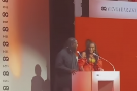 Burna Boy Graces The Stage of British GQ Men Of The Year Awards
