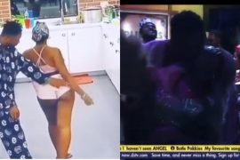 BBNaija 2021: Watch Cross And Angel Kiss At Last Night’s Party