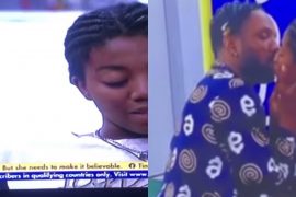 BBNaija 2021: Cross And Angel Wrap Up With A K*ss After Trying To Put A Name To Their ‘Relationship’ (VIDEO)