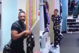 BBNaija 2021: Cross’ Reaction After Seeing Nini Again Will Crack You Up (VIDEO)