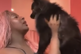Netizens Bash DJ Cuppy For Kissing Her Dog Tongue-To-Tongue (VIDEO)