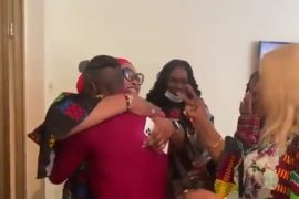 BBNaija 2021: The Moment Jackie B’s Mother Prayed For Jaypaul After Meeting Him Following His Eviction (Video)