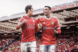 Ronaldo Scores Against West Ham; Sets Record For Scoring In All Matches Played After His Return To Man United