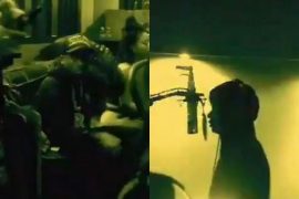 Another International Collaboration? Wizkid And Roddy Ricch Spotted In The Studio (VIDEO)
