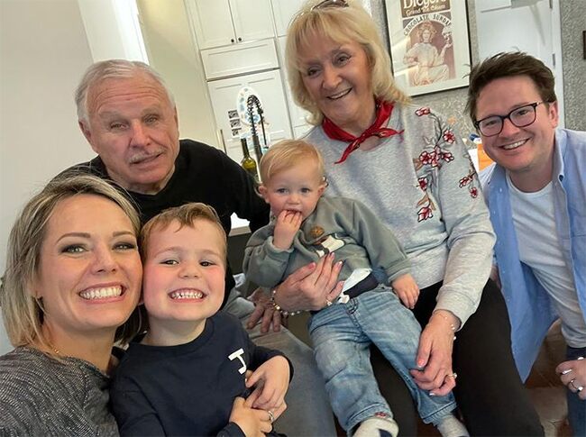 Dylan Dreyer and family at the hospital