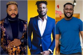 BBNaija 2021: Pere, Whitemoney And Cross Toast To “Long Lasting Friendship” Outside The House (Video)