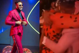 BBNaija 2021: Heartwarming Moment Between Cross And His Mom After She Surprised Him At The Finale (Video)