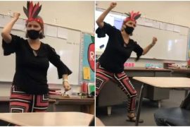 Who is Riverside teacher Candice Reed in the viral dance video?