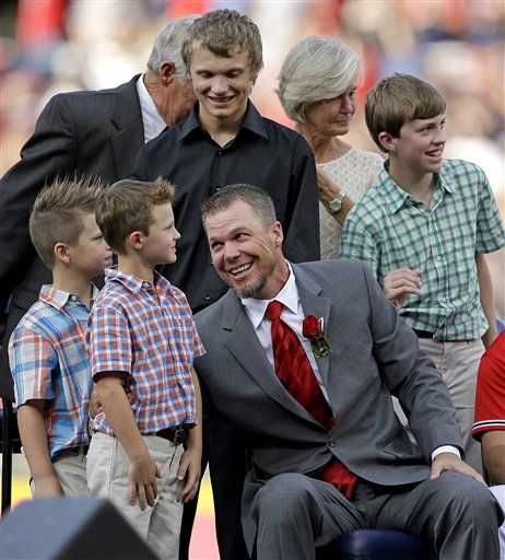 Chipper Jones and family