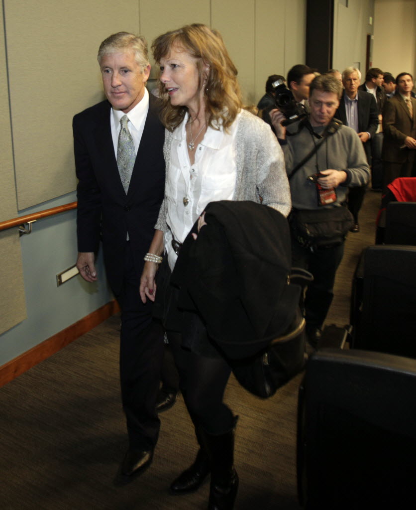 Glena and Pete Carroll