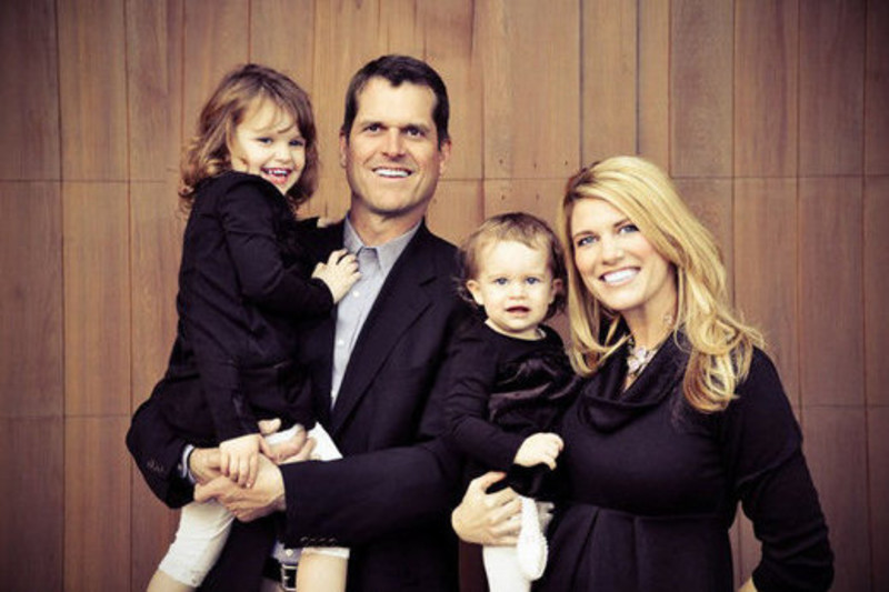 Jim Harbaugh and family