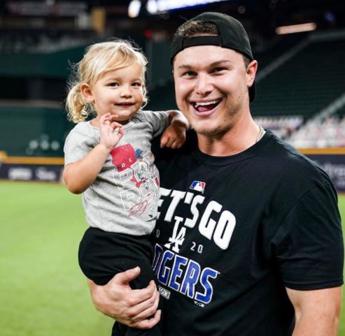 Joc Pederson and Poppy Jett Pederson