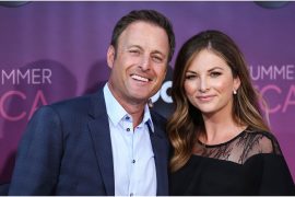 Lauren Zima and Chris Harrison