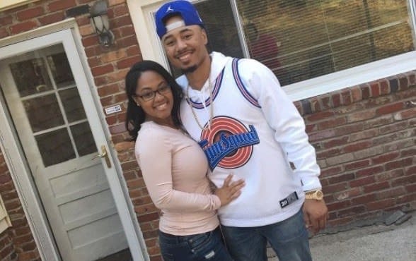 Mookie Betts and Brianna Hammond 