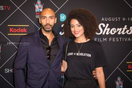 Nathalie Emmanuel and Alex Lanipekun