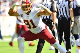 How many sacks does Ryan Kerrigan have this year?