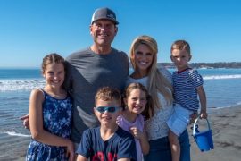 Jim, Sarah Harbaugh and kids