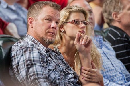 Chipper Jones and Sharon Logonov
