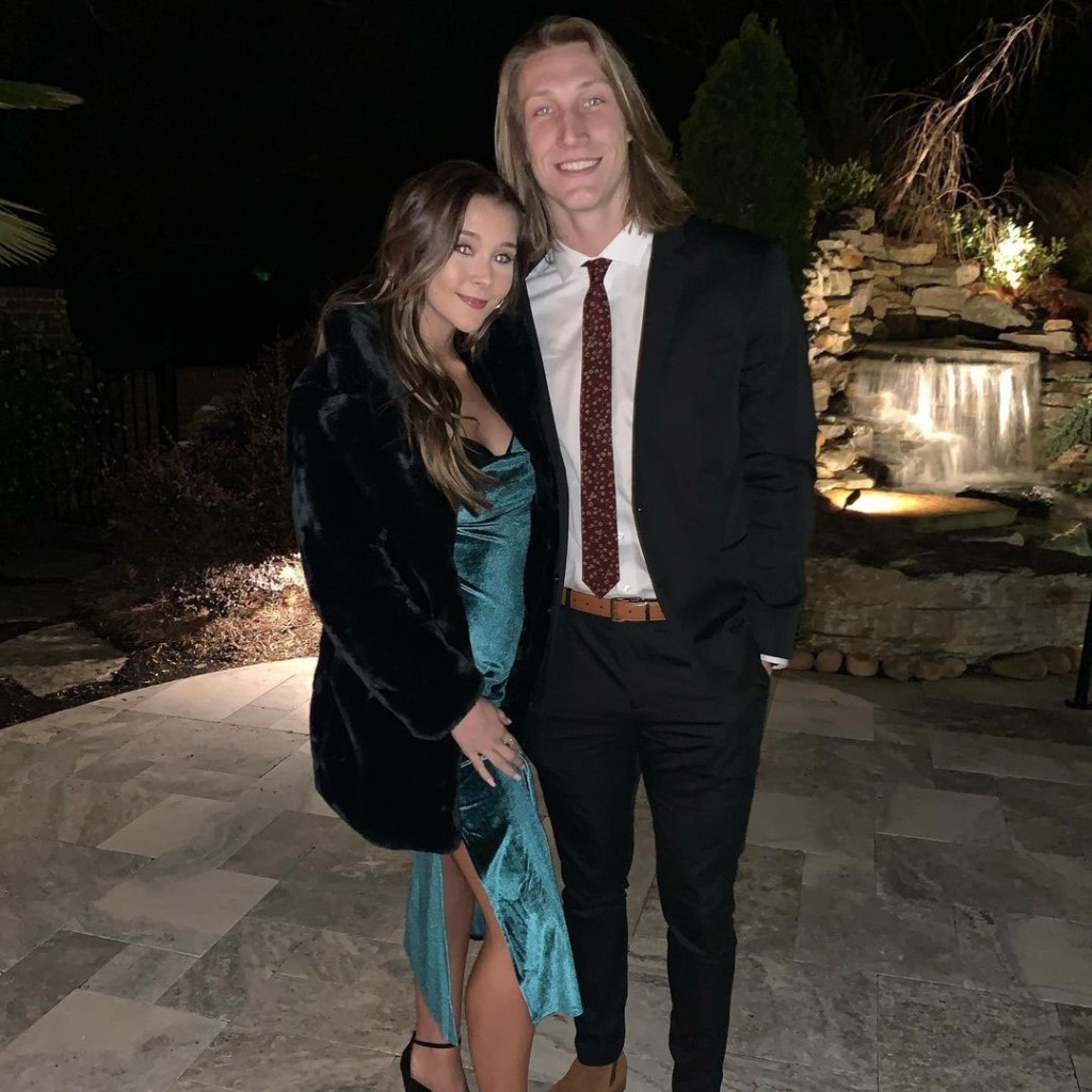 Trevor Lawrence and Marissa Mowry