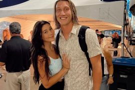 How long did Trevor Lawrence date his wife?