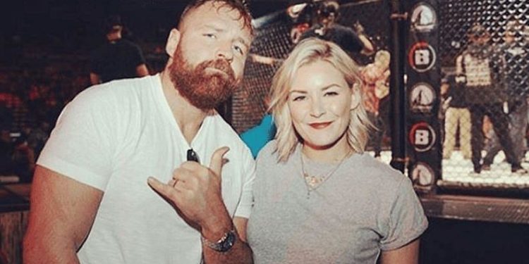 Jon Moxley and Renee Young