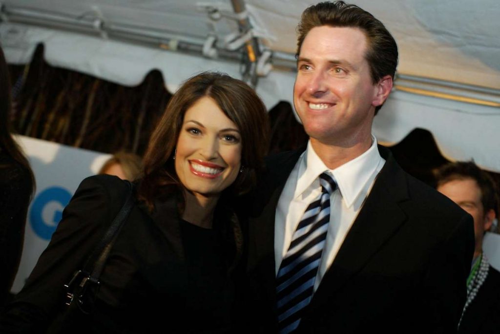Kimberly Guilfoyle and Gavin Newsom