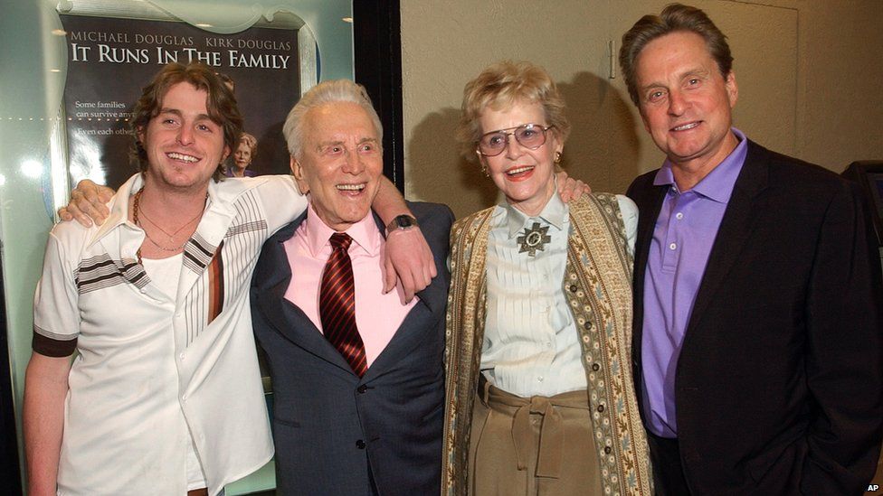 Kirk, Diana Douglas and their children