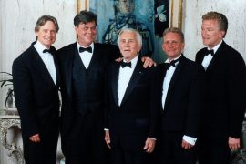 Kirk Douglas and family