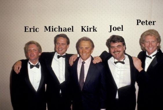 Kirk Douglas and family