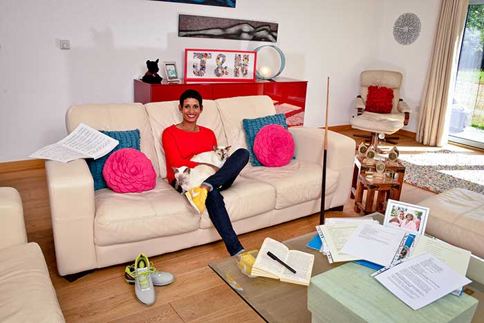 Naga Munchetty's living room