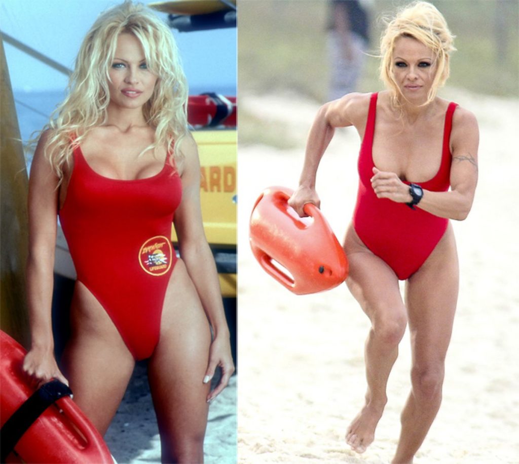 Pamela Anderson Then and Now