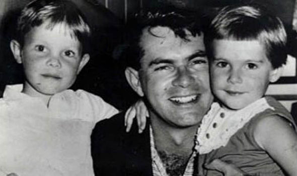 Wilbur Smith and children