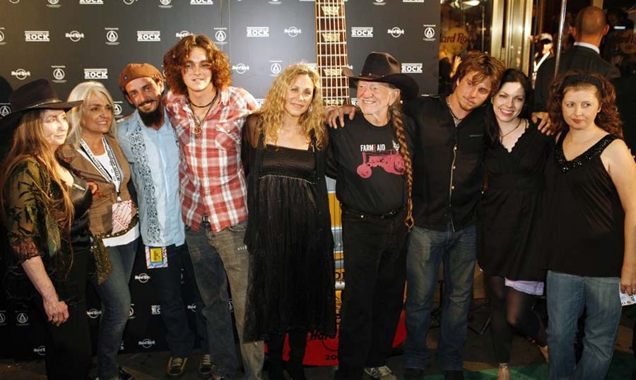 Willie Nelson and family