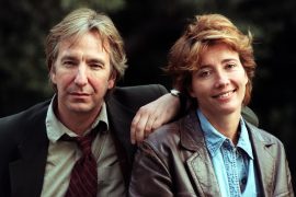 How many movies were Alan Rickman and Emma Thompson in together?