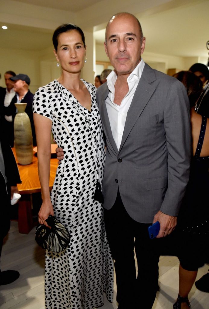 Annette Roque and Matt Lauer