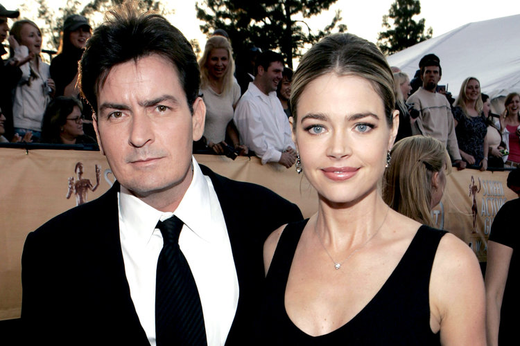 Charlie Sheen and Denise Richards