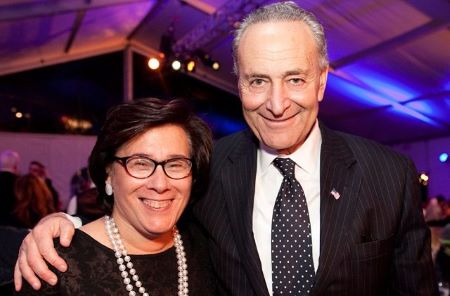 Iris Weinshall and Chuck Schumer