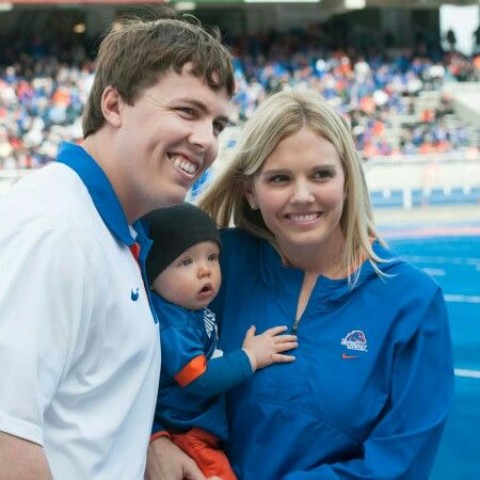 Kellen Moore, Julie Wilson and their son